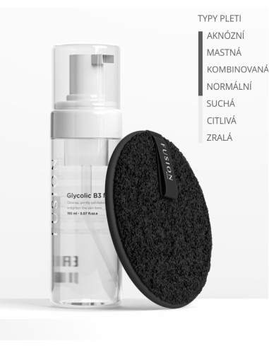 Fusion čisticí pěna s kyselinou glykolovou a niacinamidem Glycolic B3 Foam
