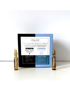Praxis Denní hyaluronové a noční obnovující ampule Advanced beauty pack