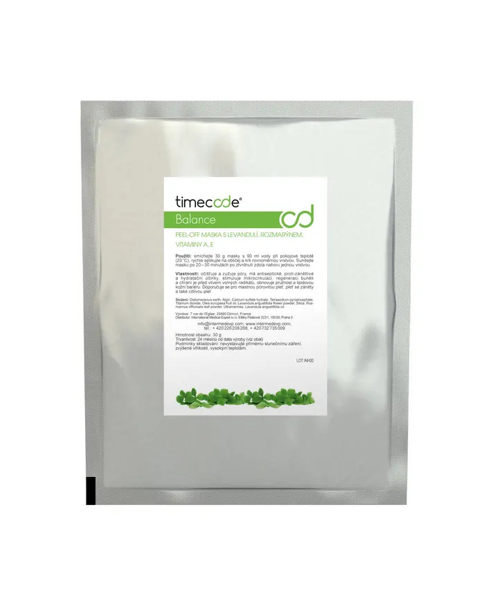Alginátová maska Balance mask Timecode
