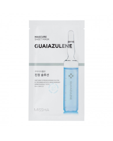 Missha Mascure Guaiazulene Sheet Mask Zklidňující plátýnková maska 28 ml