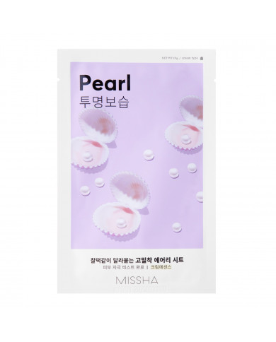 Missha Airy Fit Sheet Mask  Pearl Perlová textilní maska 19 g