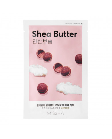 Missha - Airy Fit Sheet Mask - Shea Butter Textilní maska s bambuckým máslem  19g