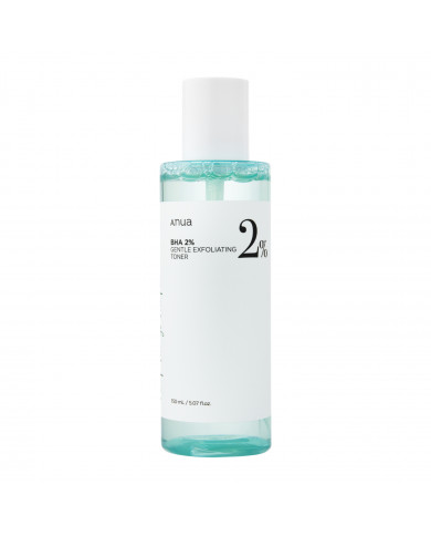 Anua BHA 2% Gentle Exfoliating Toner Exfoliační tonikum na obličej s kyselinami 150 ml Anua BHA 2% Gentle Exfoliating Toner Exfoliační tonikum na obličej s kyselinami 150 ml