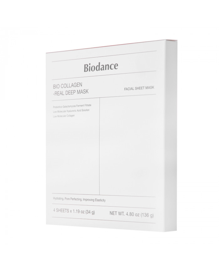 Biodance  Bio-Collagen Real Deep Mask Set  Sada zpevňujících kolagenových masek na obličej  4ks/34g