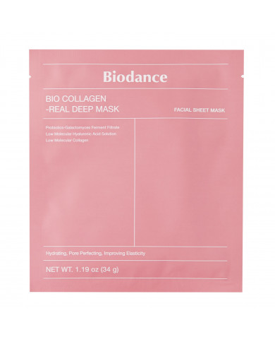Biodance  Bio-Collagen Real Deep Mask Set  Sada zpevňujících kolagenových masek na obličej  4ks/34g Biodance  Bio-Collagen Real Deep Mask Set  Sada zpevňujících kolagenových masek na obličej  4ks/34g