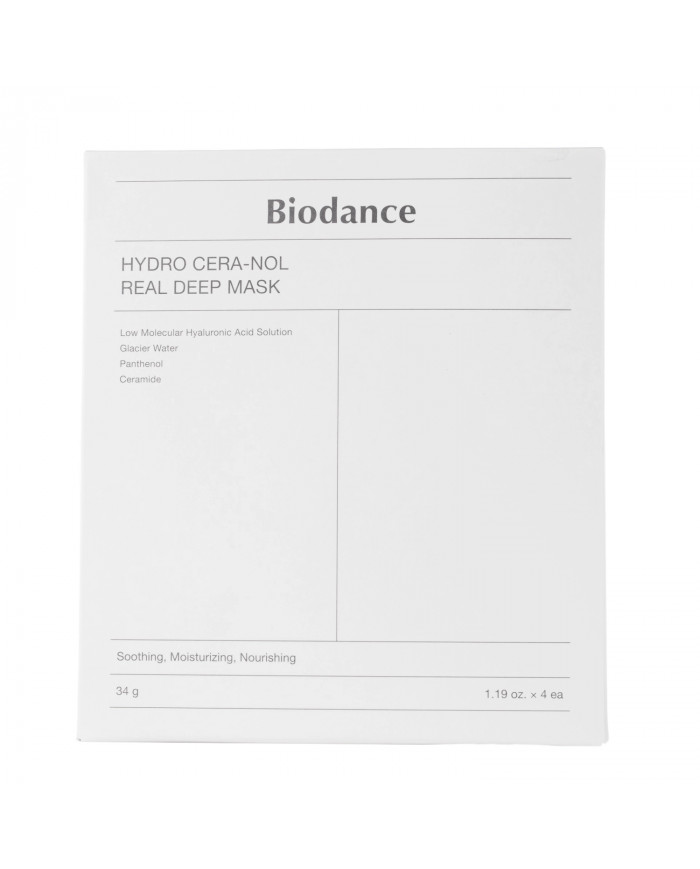 Biodance  Hydro Cera-nol Real Deep Mask Set  Hydratační kolagenová maska na obličej  4ks/34g