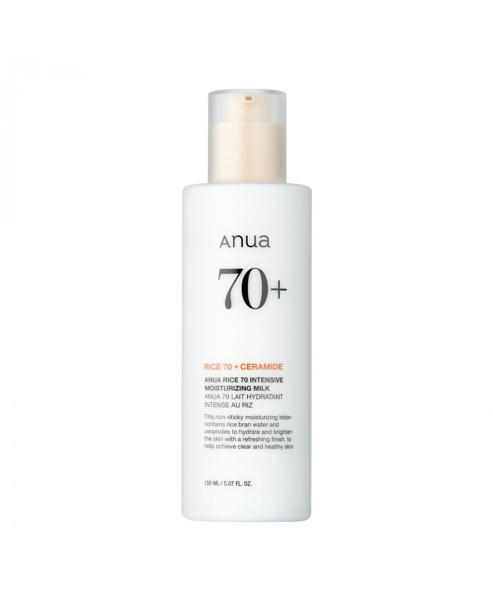Anua  Rice 70 Intensive Moisturizing Milk  Intenzivně hydratační pleťové mléko  150 ml