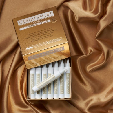 COLLAGEN LIFT PARIS LUMINOUS GOLD Doplněk stravy 28 ampulí