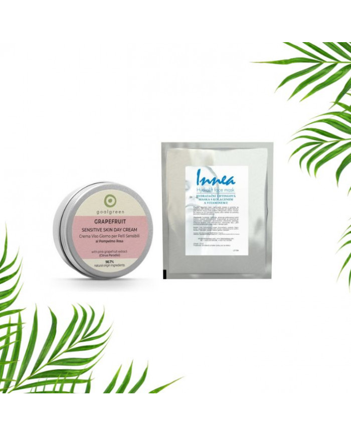 Sada peče o pleť s maskou a hydratačním krémem Grapefruit
