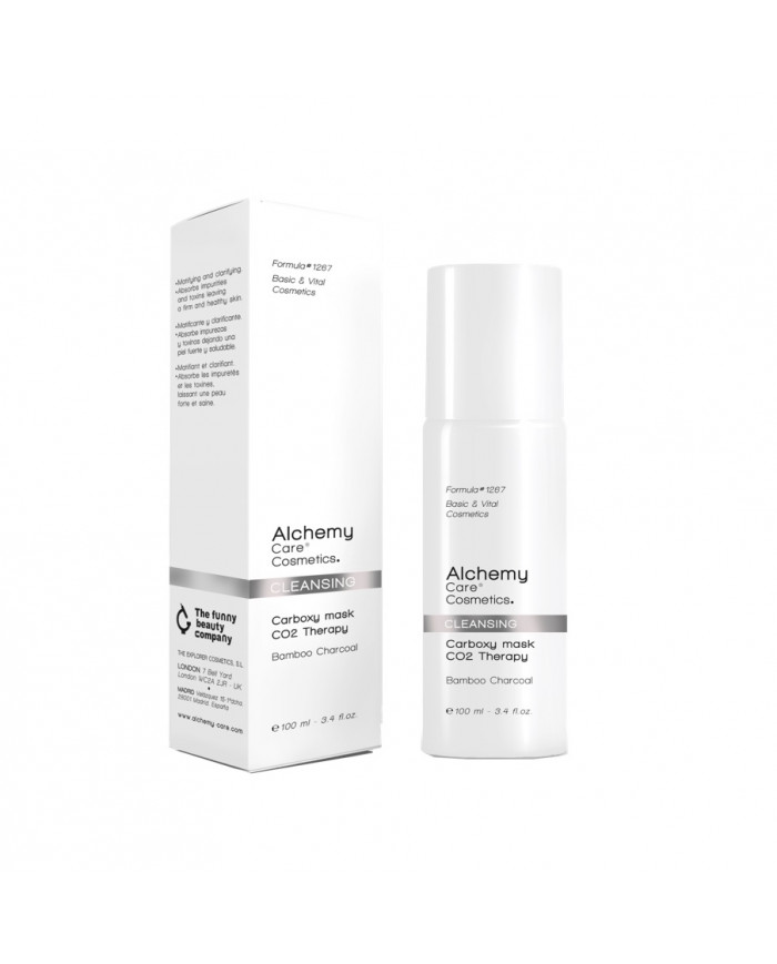 Intenzivní čisticí maska s bambusovým uhlím a pěnou CO₂ Carboxy Mask Alchemy