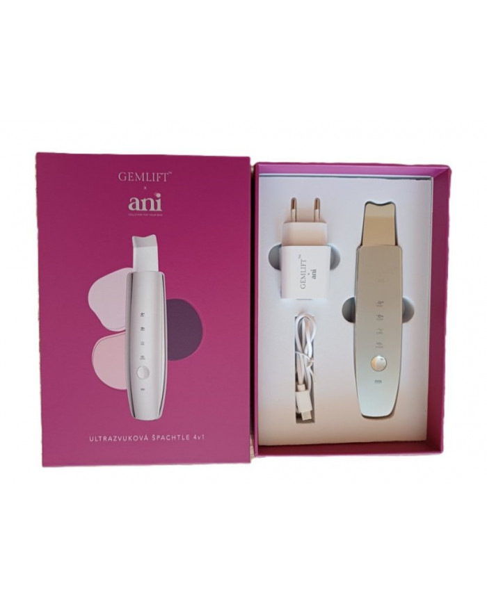 Luxusní ultrazvuková špachtle GemLift x Ani 4v1