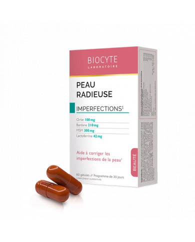 Biocyte Peau radieuse Doplněk stravy pro čistou a zářivou pleť bez nedokonalostí
