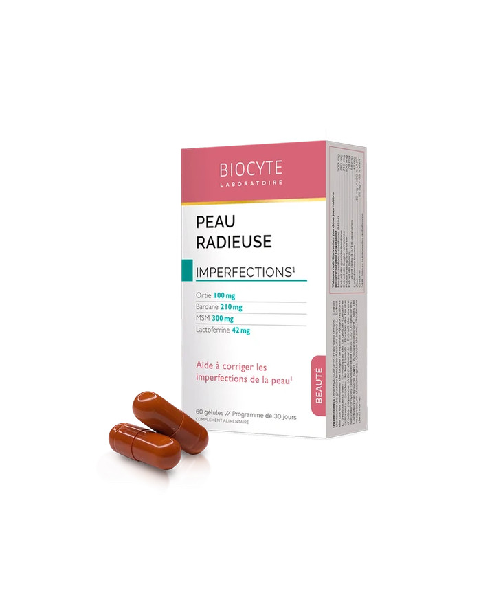 Biocyte Peau radieuse Doplněk stravy pro čistou a zářivou pleť bez nedokonalostí