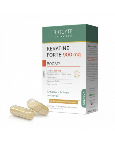 Biocyte Keratine forte 900mg boost pack k-amine Intenzivní kúra pro posílení a růst vlasů