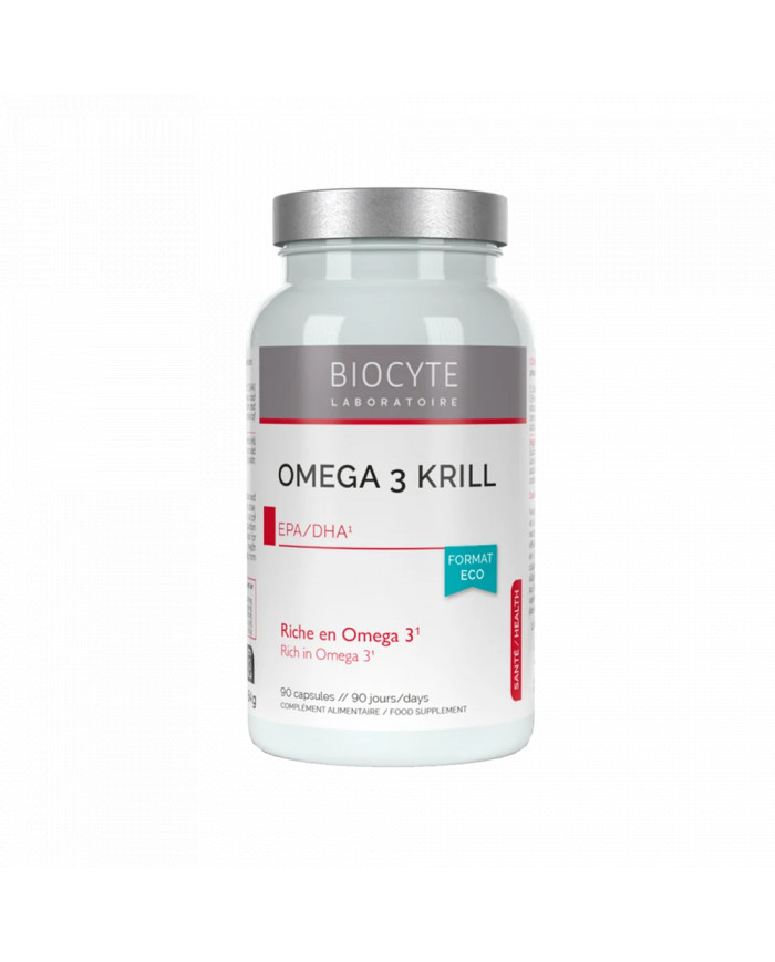 Biocyte Omega 3 krill 500 mg Omega-3 pro podporu srdce, mozku a zraku